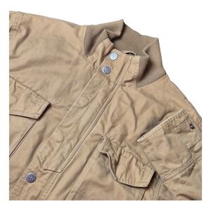 Powder River Outfitters Men's M Tan Canvas Jacket Cotton Lined Work Western